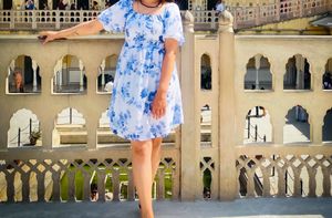 Floral Print Mini Dress