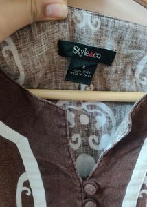 Korean Brown Traditional Top