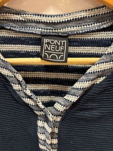 Striped Three Quarter Sleeve Top