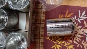 Silver Shine Stainless Steel Glasses (6-Piece)