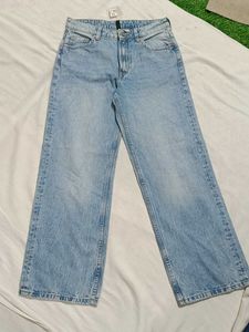 H&M Blue straight fit Jeans