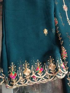 Elegant Teal Embroidered Salwar Kameez