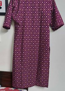 Maroon Printed Kurti