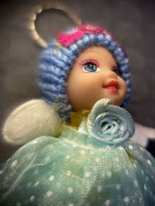 Set Of 6 Doll Keychains