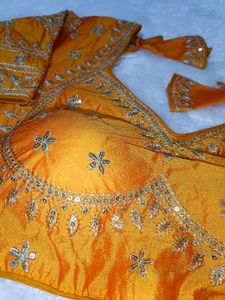 Mustard Sabyasachi Blouse