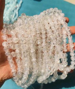 1 Line Of Crackle Beads