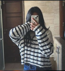 Striped Knit Sweater