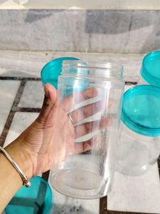 Set of 4 Plastic Kitchen Storage box