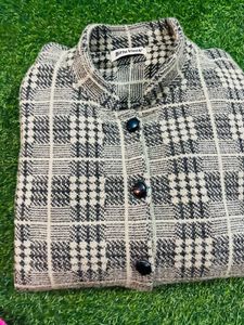 Retro Plaid Coat unused brand new