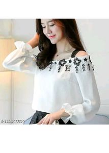 Floral Cold Shoulder Top &amp; Lace Mini Skirt Set
