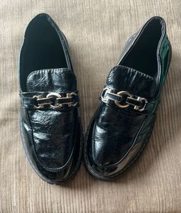 Black Chain Loafers