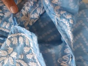 Short Handwork Chikan Kurta