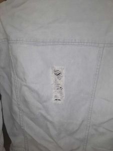 Y2k Ribbed Denim Jacket