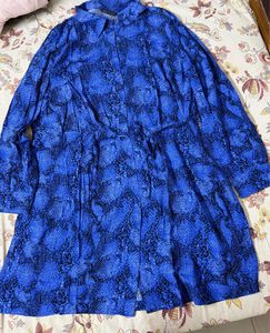 Blue Animal Print Shirt