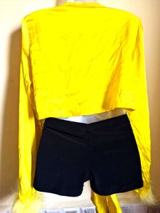 BOGO🎁Buy One Get 1 Free🎁Yellow Tie-Front Top