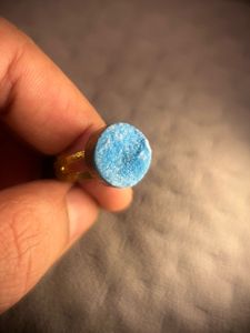 Antique Gold Blue Stone Ring