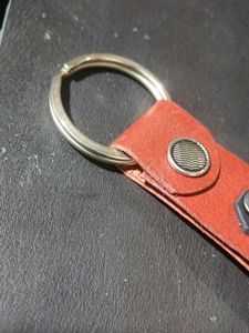 Nameplate Keychain|Leather Keyring