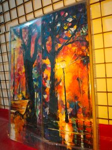 Beautiful Couple 3 Part Painting With Lamination