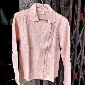 Elegant Lace Jacket Cum Top