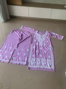 Lavender Kurta Set