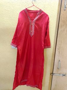 Elegant Red Kurta