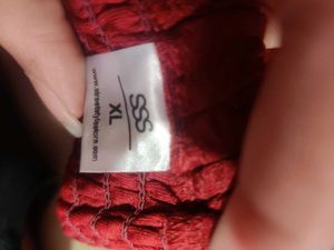 XL Red Mini Ruched Dress
