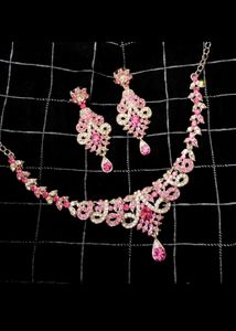 Sparkling Pink Jewelry Set