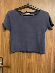 Dark Blue Crop Top🦋