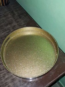 Gold Glitter Serving Tray
