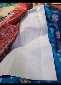 Blue Dharmavaram Silk Saree