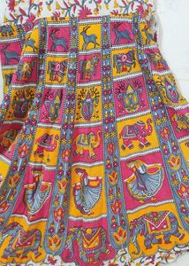 Jaipuri Barmeri Prints Gown/Dress