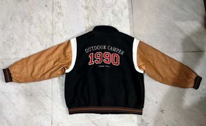 H&amp;M BLACK UNISEX VARSITY JACKET S