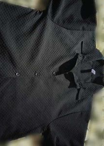 Textured Black Shirt