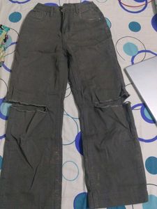 Grey Ripped Jeans