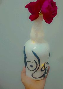 Glass Meterial Flower Vase And Show Pic