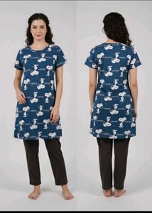 Snoopy Print T-Shirt Dress