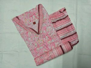 Cotton Bandhani Print Suit Set