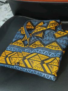 Patterned Short Sleeve Shirt