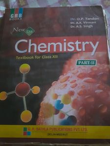 Chemistry Book For 12 Class