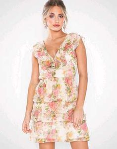 Floral Backless Dress