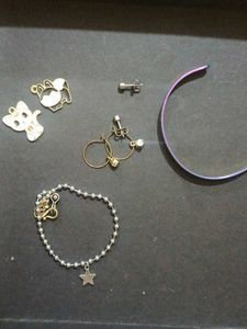 earrings &amp; bracelet and locket