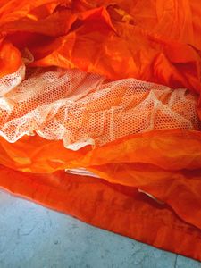 Elegant Orange Ethnic Gown