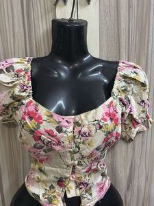 Corset Style Crop Top