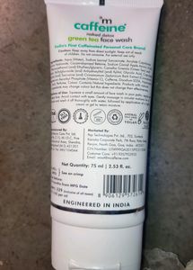 M Caffeine Naked Detox Green Tea Face Wash