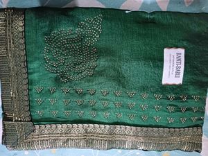 Elegant Green Saree