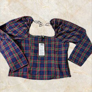 Tokyo Talkies Checked Princess Top