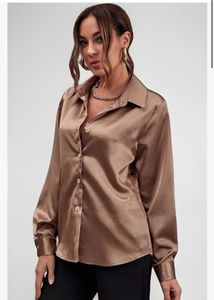 Heavy Satin Silk Fabric Collar Full Sleeve Shirt🎀