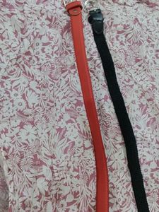2 Belts Black & Red