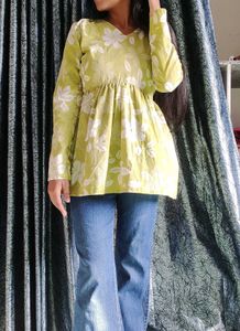 Floral Print Tunic Top