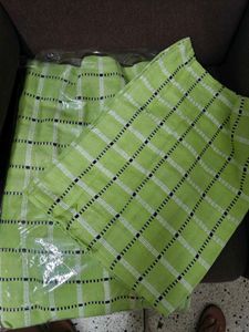 Handloom Double Checked Green Bedsheet Set